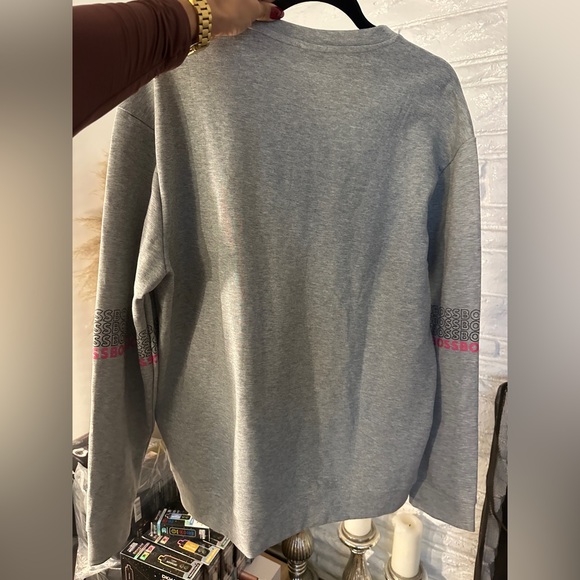 Hugo Boss gray Men's Sweater crewneck. - Picture 2 of 4